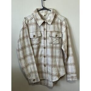 L.A. Hearts Plaid Flannel Shirt -Size XS/S